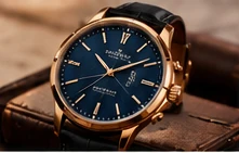 Gold-tone classic watch concept